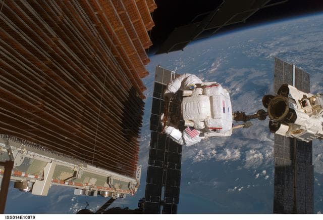 NASA image: Curbeam during EVA 4