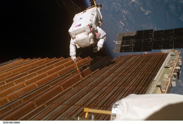 NASA image: Curbeam during EVA 4