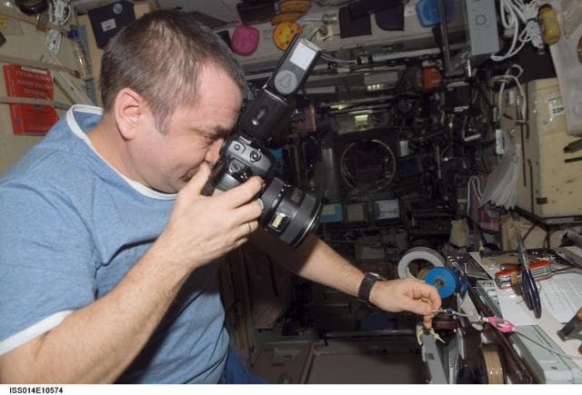 NASA image: Mikhail Tyurin in Zvezda Service module