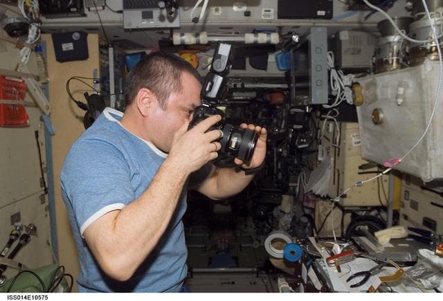 NASA image: Mikhail Tyurin in Zvezda Service module