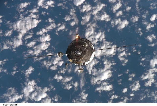 NASA image: Progress 24 resupply approaches ISS