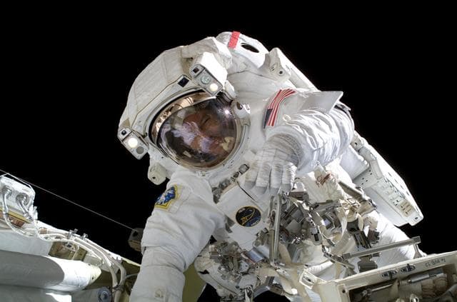 NASA image: Lopez-Alegria during EVA 8