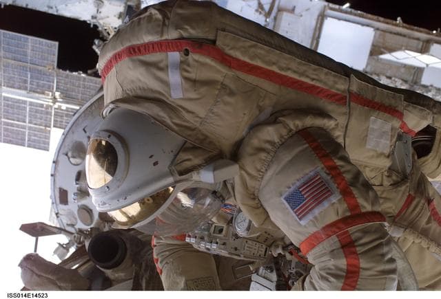 NASA image: Lopez-Alegria during EVA 17A