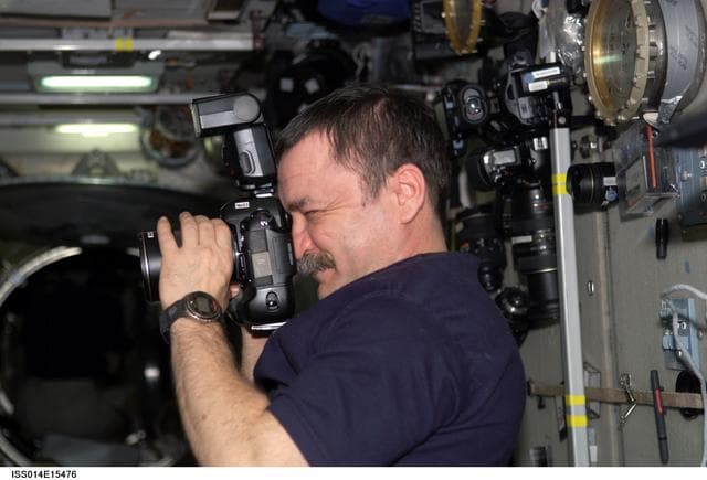 NASA image: Tyurin with PLANTS-2
