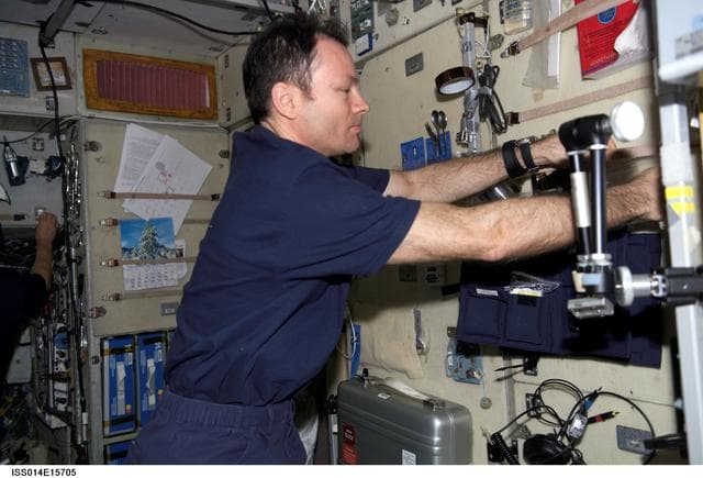 NASA image: Lopez-Alegria in Zvezda Service module