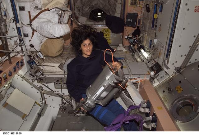 NASA image: Williams  in Node 1 / Unity module