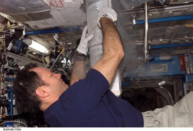 NASA image: Nutrition: blood sample collection