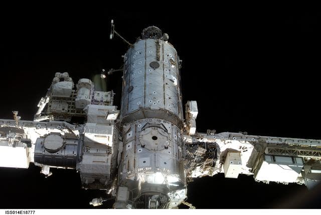NASA image: ISS seen from Soyuz 13 spacecraft
