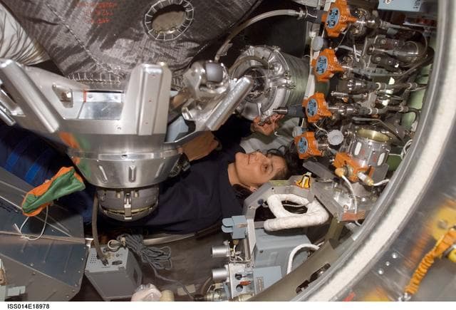 NASA image: Williams with Water Tanks in Progress 24 spacecraft