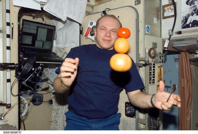 NASA image: Kotov in the SM during Expedition 15