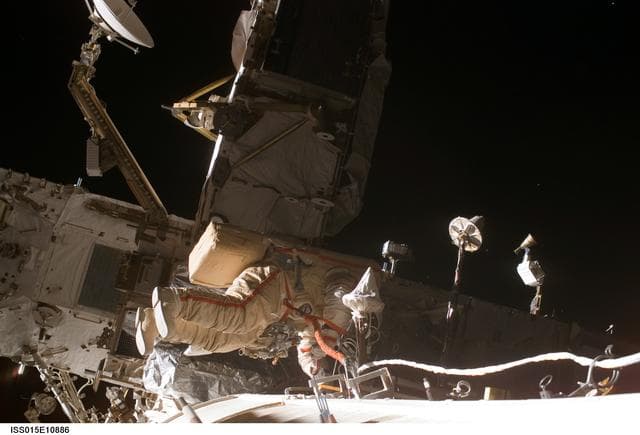 NASA image: View of Yurchikhin during a session of EVA on Expedition 15