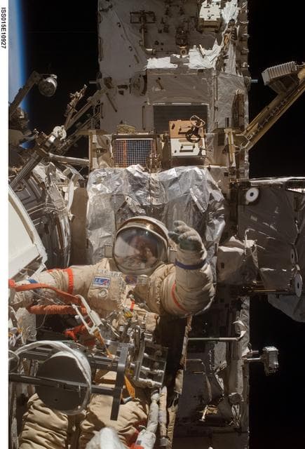 NASA image: View of Yurchikhin during a session of EVA on Expedition 15