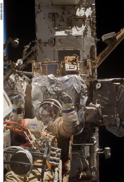 NASA image: View of Yurchikhin during a session of EVA on Expedition 15
