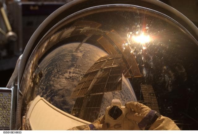 NASA image: View of Kotov during a session of EVA on Expedition 15