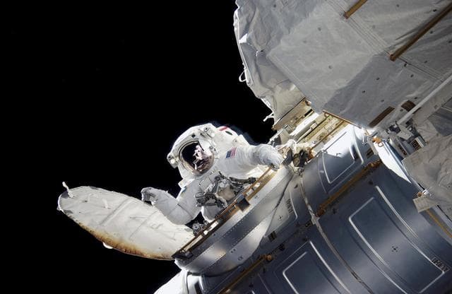 NASA image: Reilly during a session of EVA during Expedition 15/STS-117 Joint Operations