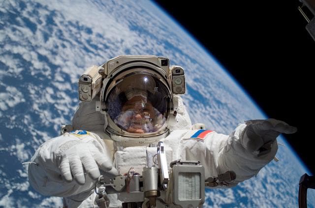 NASA image: View of Yurchikhin during a session of EVA on Expedition 15