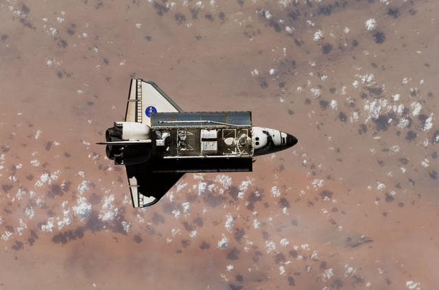 NASA image: Endeavour and Payload on approach to the ISS during the STS-118 Mission