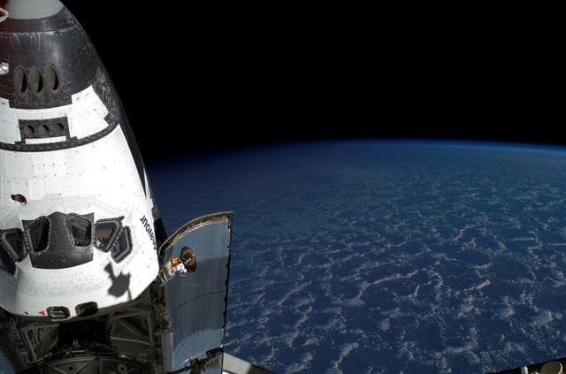 NASA image: STS-118 Endeavour docked to PMA 2 during Joint Operations with Expedition Fifteen