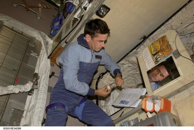 NASA image: Expedition 16 FE Malenchenko working on the Conjugation Experiment Hardware in the SM