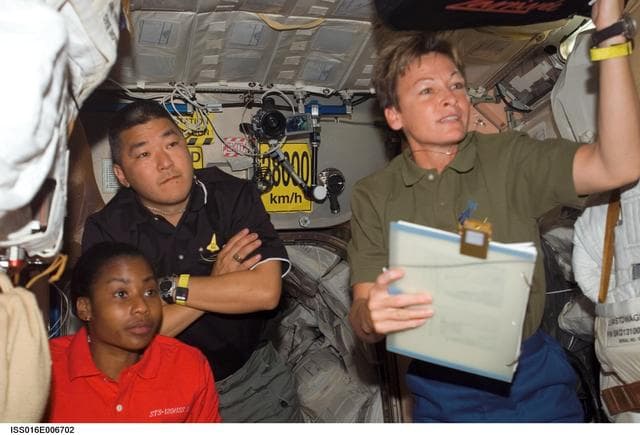 NASA image: STS-120 Crewmembers tour the ISS