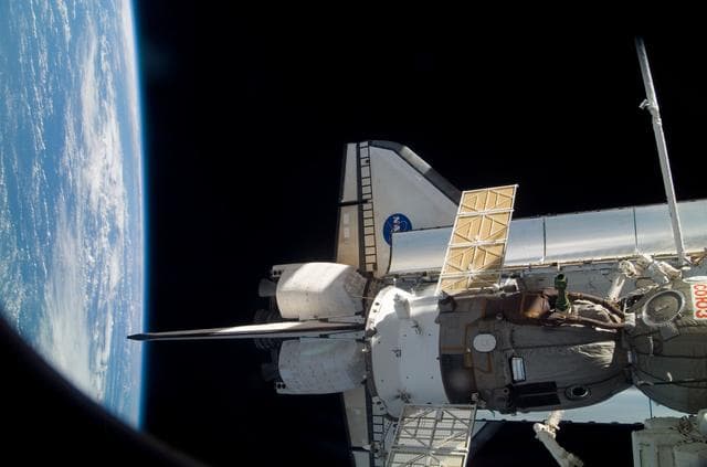 NASA image: Discovery docked to the ISS