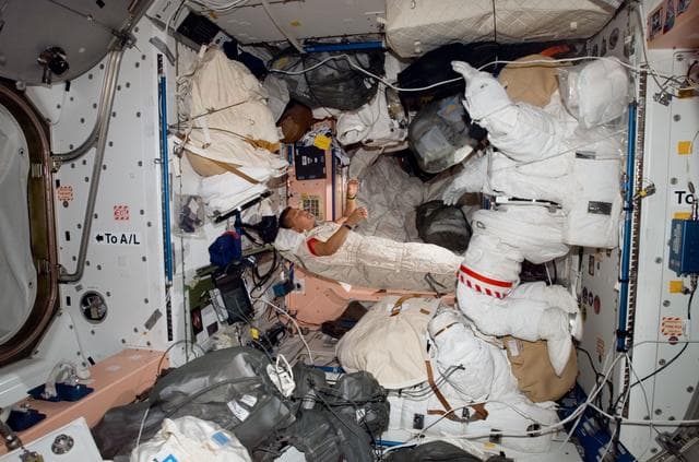NASA image: Tani in Node 1