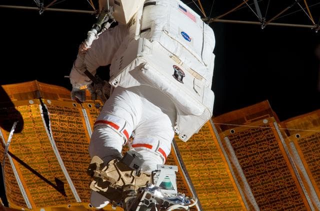 NASA image: Parazynski during Expedition 16/STS-120 EVA 4
