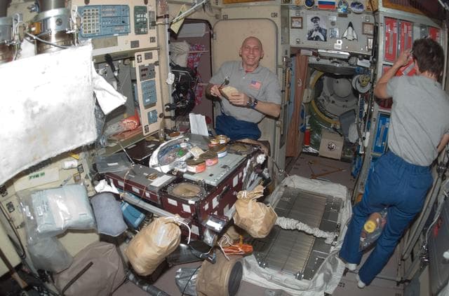 NASA image: Anderson and Whitson in the SM