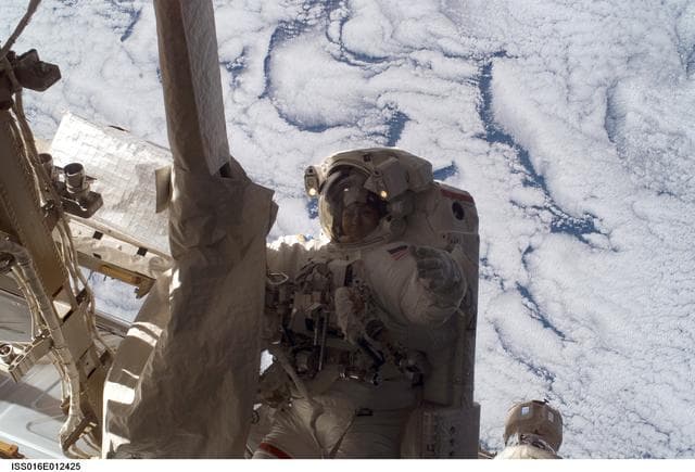 NASA image: Whitson during EVA 12/Charlie