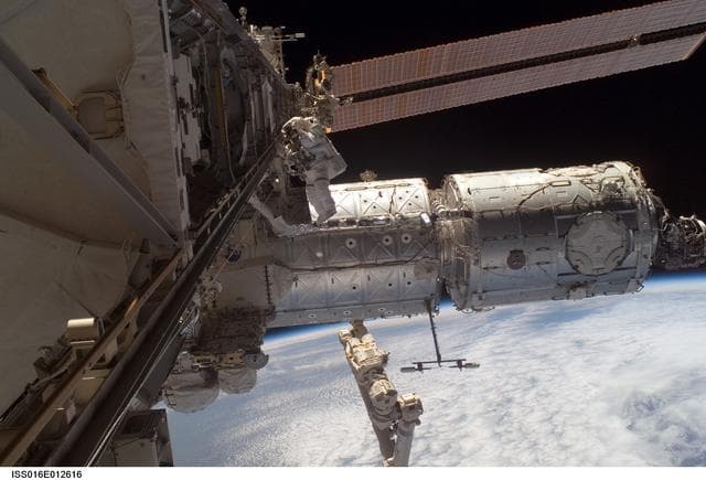 NASA image: Whitson during EVA 12/Charlie