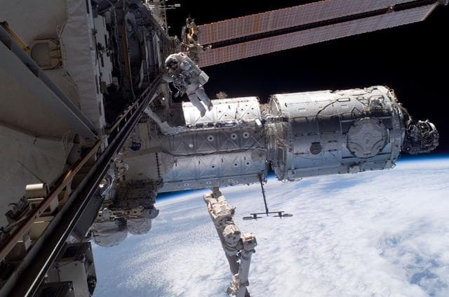 NASA image: Whitson during EVA 12/Charlie