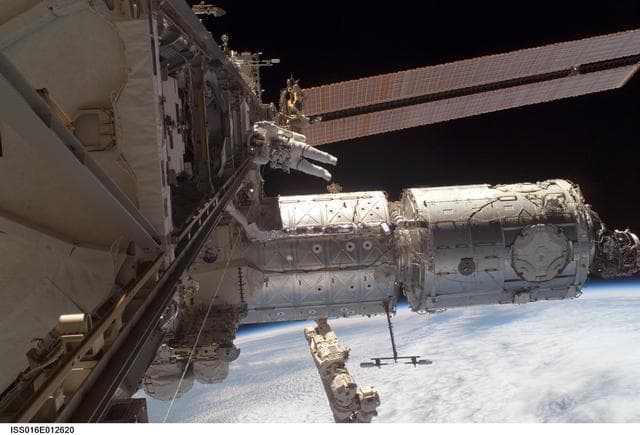 NASA image: Whitson during EVA 12/Charlie