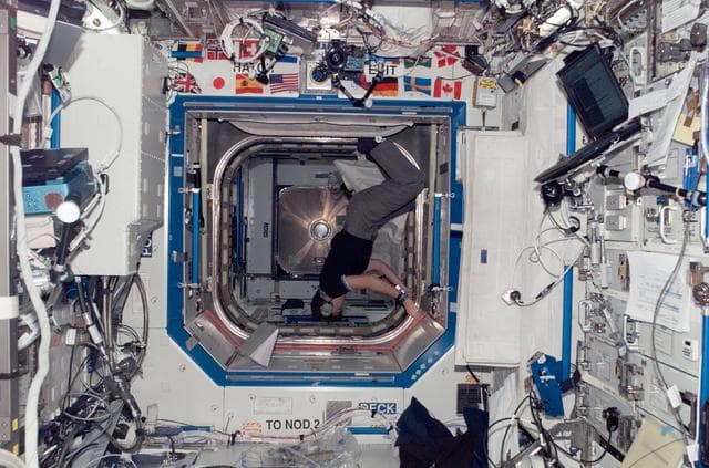 NASA image: Whitson during Node 2 outfitting