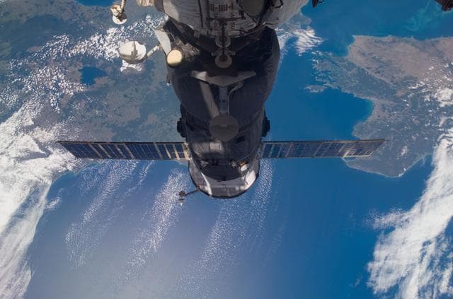 NASA image: Progress Spacecraft docked to the ISS during Expedition 16