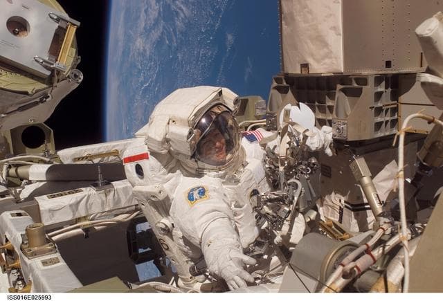 NASA image: Whitson during EVA 14