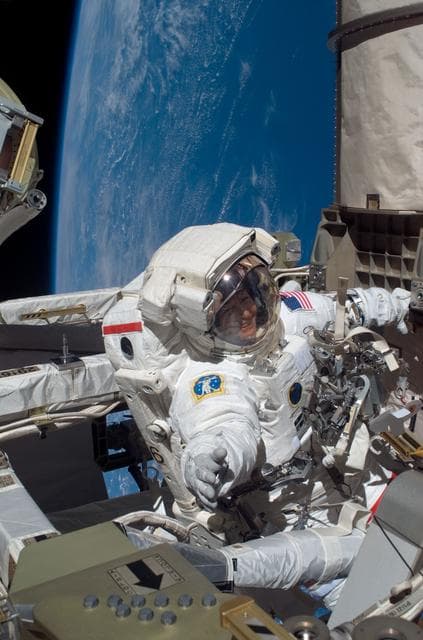NASA image: Whitson during EVA 14