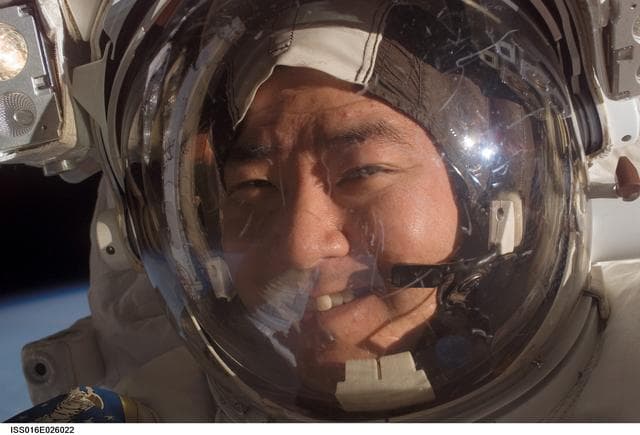 NASA image: Tani during EVA 14
