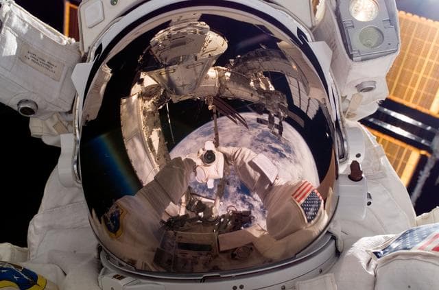 NASA image: Linnehan during Expedition 16/STS-123 EVA 3