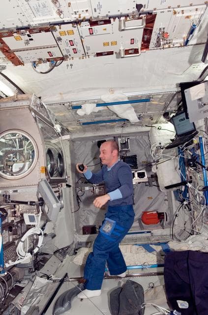 NASA image: Reisman works with MSG in Columbus