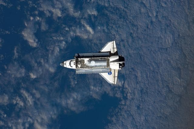 NASA image: Discovery and Payload on approach to the ISS during the STS-124 Mission