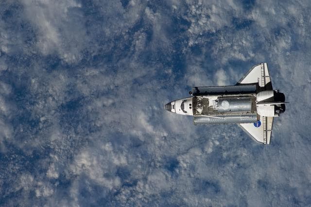 NASA image: Discovery and Payload on approach to the ISS during the STS-124 Mission