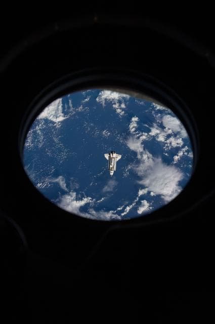 NASA image: Discovery and Payload on approach to the ISS during the STS-124 Mission