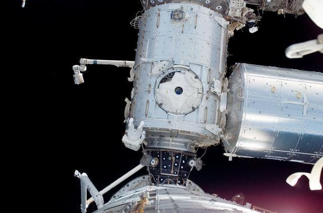 NASA image: STS-124 EVA 1 EV2 Garan on Node 2 Harmony