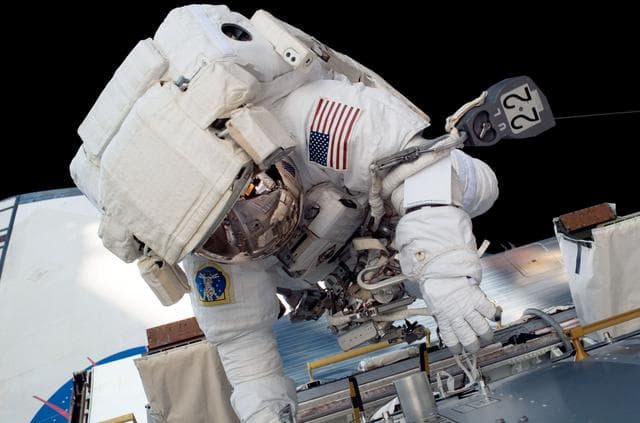 NASA image: STS-124 EVA 1 Japanese Experiment Module (JEM) Prep