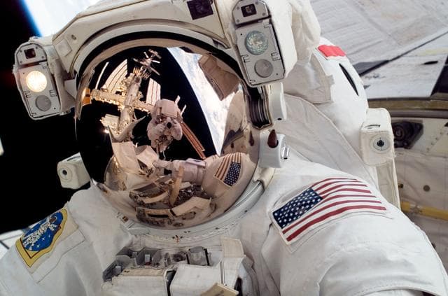 NASA image: STS-124 EVA 1 Japanese Experiment Module (JEM) Prep