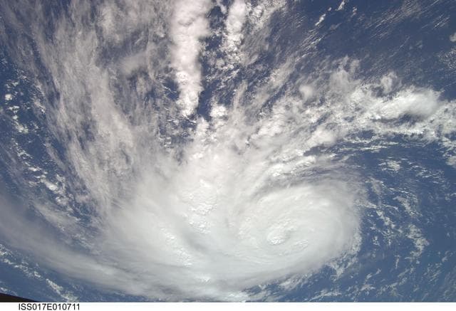 NASA image: Hurricane Bertha taken by the Expedition 17 Crew