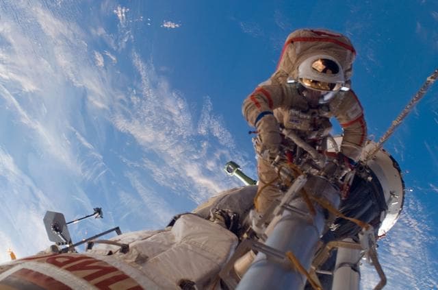 NASA image: Volkov during ISS Russian EVA 20 on Expedition 17