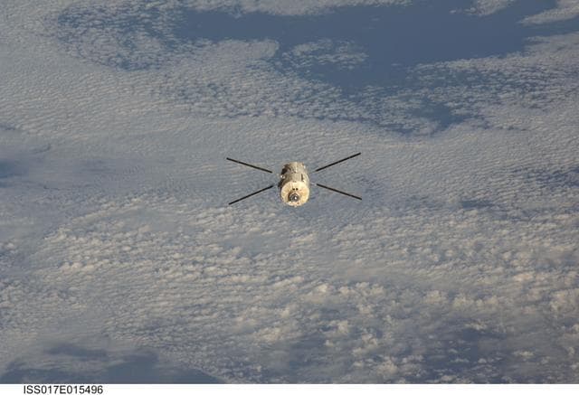NASA image: Expedition 17 Automated Transfer Vehicle (ATV) Undocking
