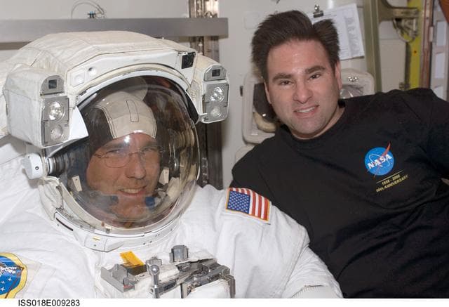 NASA image: ISS Expedition 18 STS-126 EVA 1 Prep in Joint Airlock