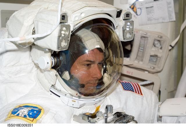 NASA image: ISS Expedition 18 extravehicular activity (EVA) prep